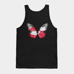 Greenlandic Flag  Butterfly - Gift for Greenlandic From Greenland Tank Top